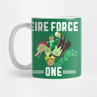 St Patrick's Day Airforce Leprechaun for Pilots And Veterans Mug